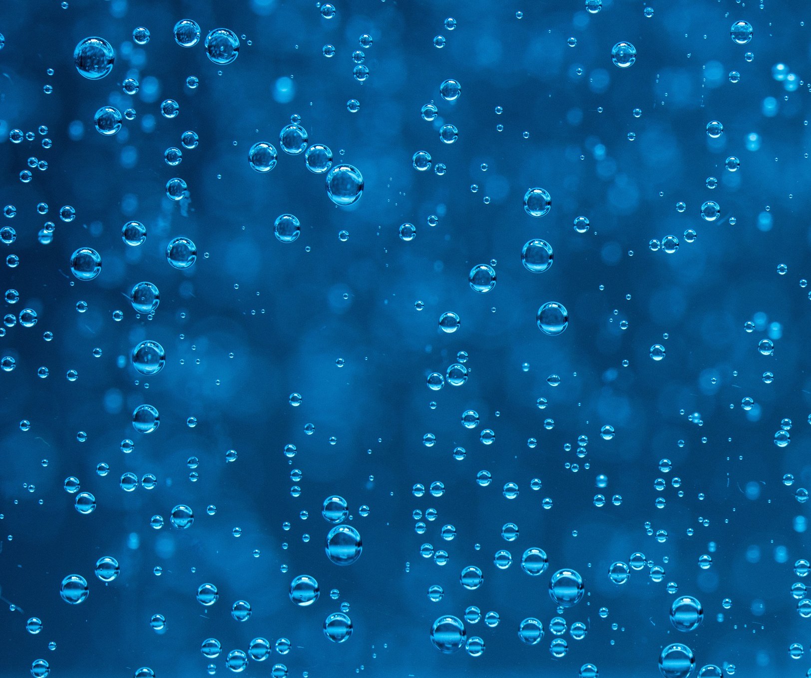 Blue Water Background with Bubbles